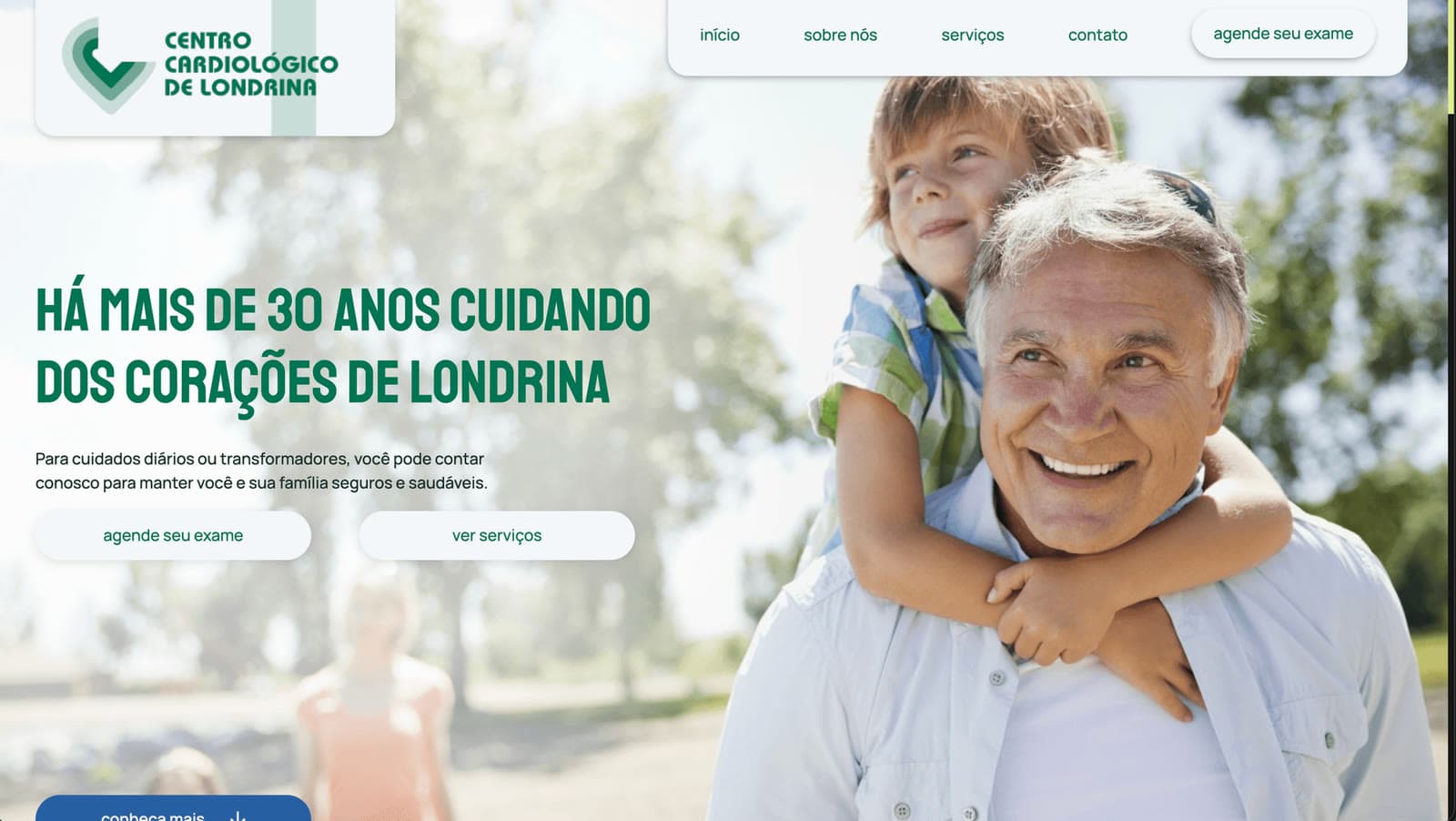 Preview do site Centro Cardio Londrina